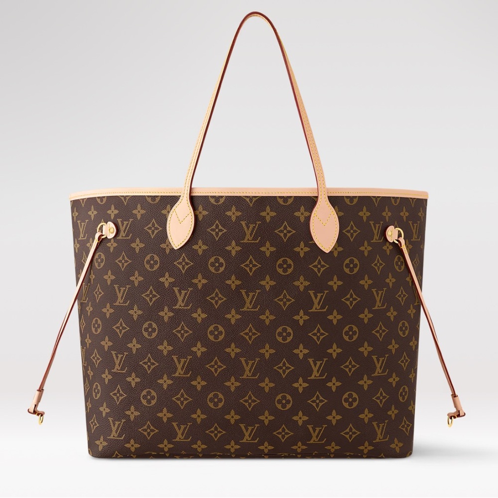 Louis Vuitton Brown Monogram Tote Bag Neverfull GM